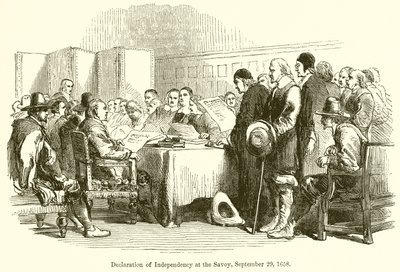 Dichiarazione di indipendenza al Savoy, 29 settembre 1658 da English School
