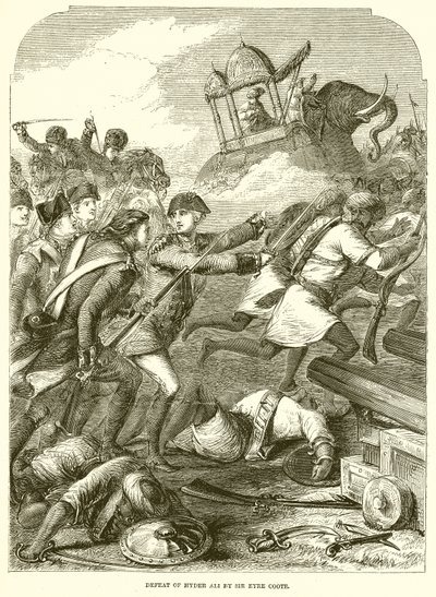 Sconfitta di Hyder Ali da parte di Sir Eyre Coote da English School