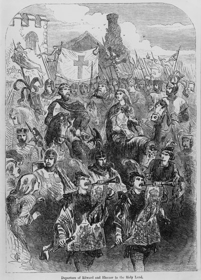 Partenza di Edoardo I ed Eleonora di Castiglia per la Terra Santa da English School
