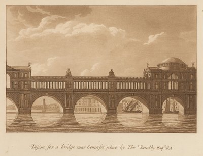 Progetto per un ponte vicino a Somerset Place da English School