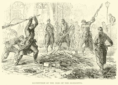 Distruzione delle armi degli insorti, aprile 1871 da English School
