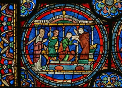 (dettaglio) Audrey di Canterbury prende acqua curativa da English School