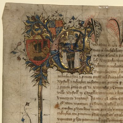 (dettaglio) di Edoardo III dalla Grande Carta delle Libertà da English School