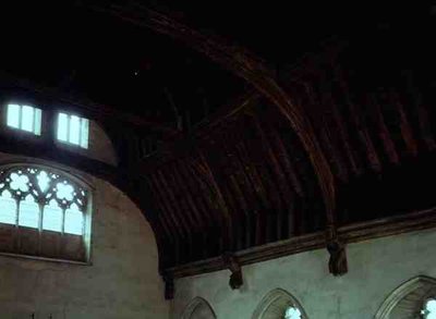 Dettaglio del soffitto nella Sala del Barone, costruita nel 1341 (foto) da English School