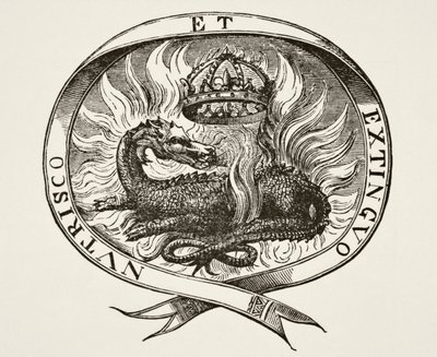 Emblema di Francesco I, 1878 da English School