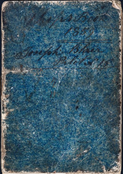 Diario, contenente dettagli della nave, data, capitano, paese, destinazione, partenza, peso e pescaggio di ogni viaggio da English School