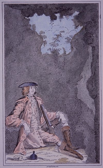 Dick Turpin nascosto in una caverna, da 