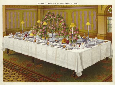 Tavola da pranzo - stile antico da English School