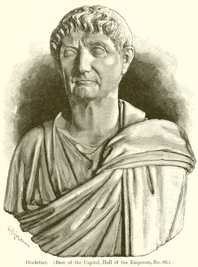 Diocleziano (Busto del Campidoglio, Sala degli Imperatori, No. 80) da English School