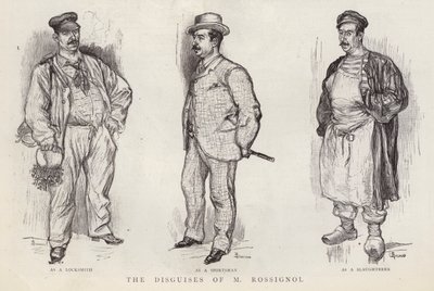 Travestimenti usati dal detective della polizia parigina Gustave Rossignol da English School