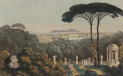 Vista lontana di Napoli, Italia da English School