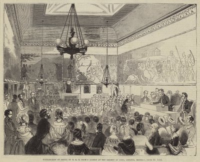 Distribuzione dei premi da parte di SAR il Principe Alberto alla Società delle Arti, Adelphi, lunedì 10 giugno 1844 da English School