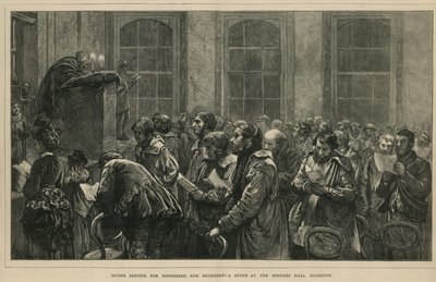 Servizio divino per pastori e mandriani - uno studio alla Berners Hall, Islington, Londra da English School