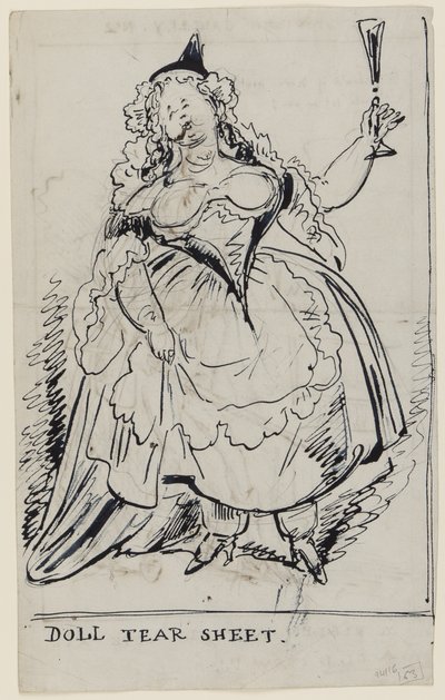 Doll Tear Sheet, c.1825 da English School