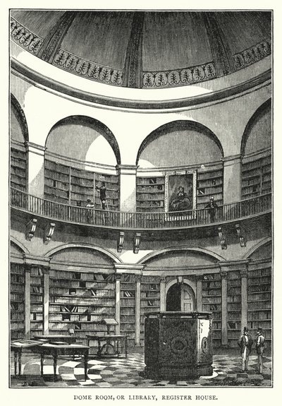 Sala della Cupola, o Biblioteca, Register House da English School