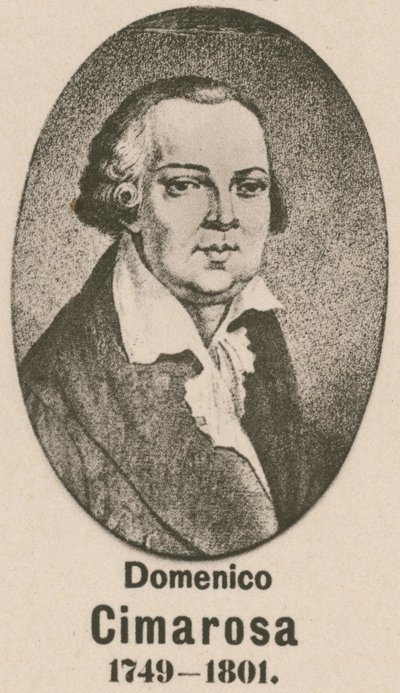 Domenico Cimarosa (incisione) da English School