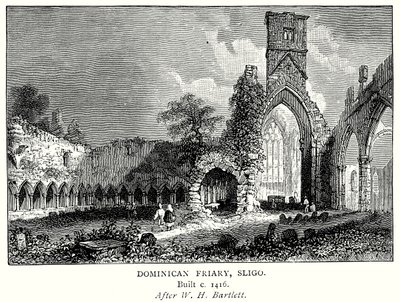 Convento domenicano, Sligo (incisione) da English School