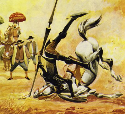 Don Chisciotte spronò Ronzinante ma il cavallo cadde da English School