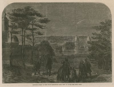 Cometa di Donati, vista dal Greenwich Park, 17 settembre 1858, alle 19:30 da English School