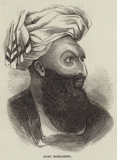 Dost Mohamed (incisione) da English School