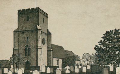 Chiesa di Dovercourt (litografia) da English School