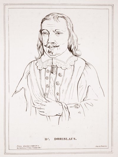 Dr Dorislaus, da un disegno a inchiostro indiano nella collezione di St John St Aubyn Bar, imp. da Ducarme da English School