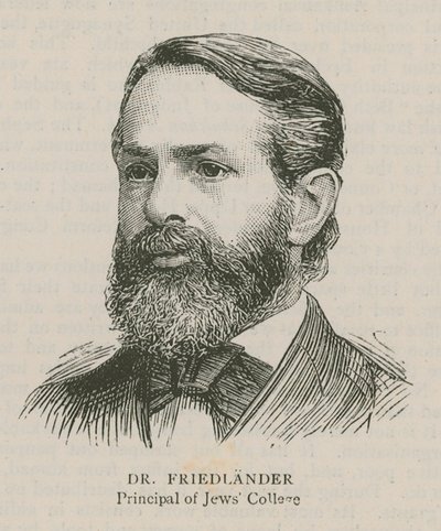 Dr Friedlander, Preside del Collegio Ebraico da English School