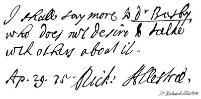 Dr Richard Allestree da English School