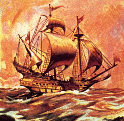 Il Golden Hind di Drake da English School