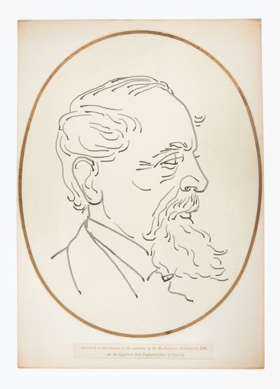 Disegno di Charles Dickens dall
