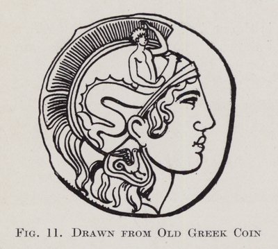 Disegnato da Vecchia Moneta Greca (litografia) da English School