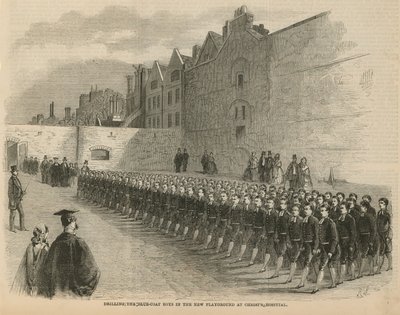 Addestramento dei ragazzi del Bluecoat da English School