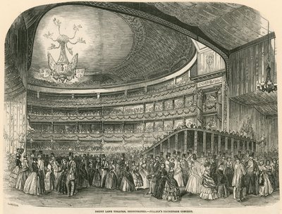 Drury Lane Theatre ridipinto - Concerto Promenade di Jullien da English School