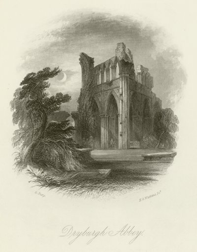Abbazia di Dryburgh da English School
