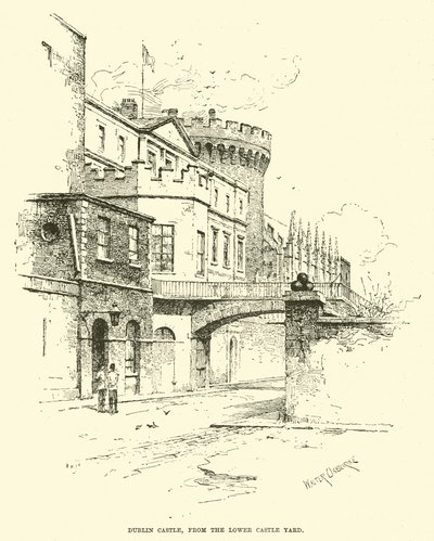 Castello di Dublino, dal Lower Castle Yard da English School