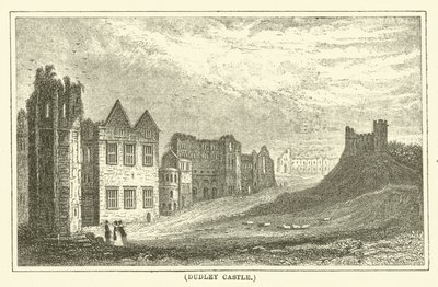 Castello di Dudley (incisione) da English School