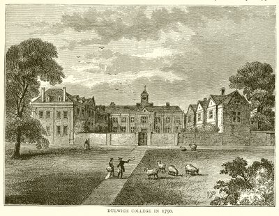 Collegio di Dulwich nel 1790 da English School