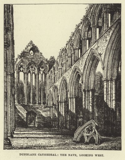 Cattedrale di Dunblane, la navata, vista verso ovest da English School