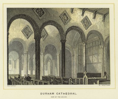 Cattedrale di Durham, vista della Galilea da English School