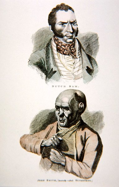 Dutch Sam e John Smith, da una stampa pubblicata nel 1812 da English School
