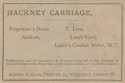 Carrozza Hackney della linea E da English School