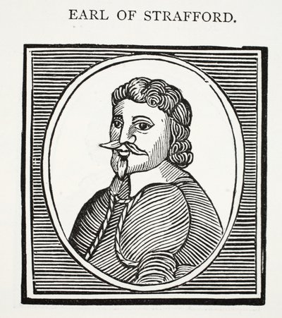 Conte di Strafford, illustrazione da Chap-books del XVIII secolo di John Ashton, pub. 1882 da English School