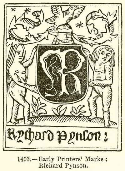 Marchi dei primi stampatori: Richard Pynson da English School