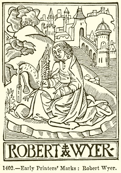 Marchi dei primi stampatori: Robert Wyer da English School