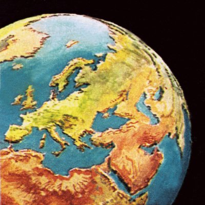 La Terra immaginata dallo spazio nel 1965 da English School