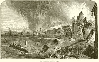 Terremoto a Lisbona nel 1755 da English School