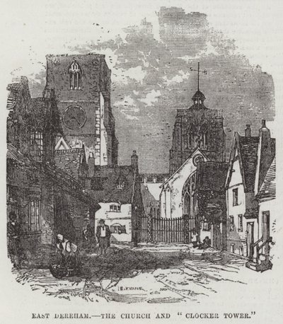 East Dereham, la chiesa e la "torre dell