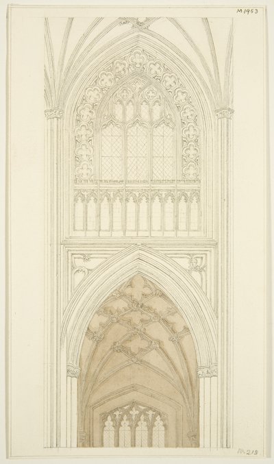 Lato est del transetto sud di St Mary Redcliffe da English School