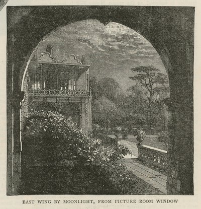 Ala est al chiaro di luna, dalla finestra della sala dei quadri, Holland House da English School