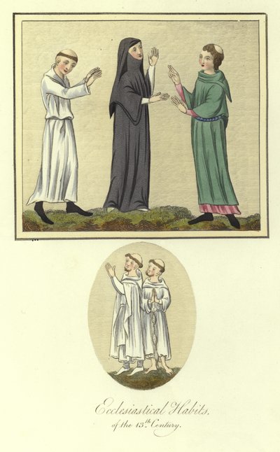 Abiti ecclesiastici del XIII secolo da English School